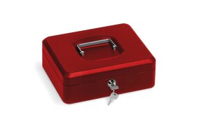 CASH BOX 30x24x9cm RED